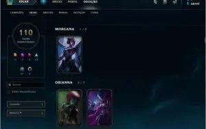 Conta Diamante 110 Skins