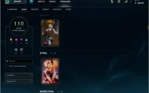 Conta Diamante 110 Skins