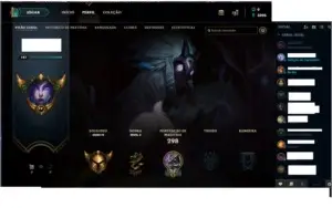 Conta lol ouro, com skin lendaris e épicas. lvl 187