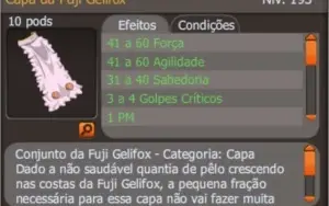 Set Fuji completo já magiado, para str, ou agi, (Spiritia)