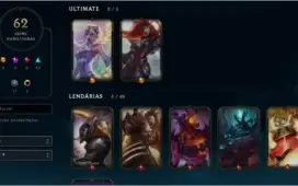 Conta lol level 133, 60+ skins 110+ campeões