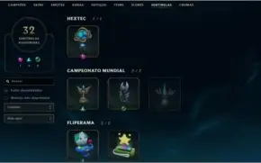 CONTA LEAGUE OF LEGENDS, 438 SKINS, PRATA 2, ALL CHAMPS