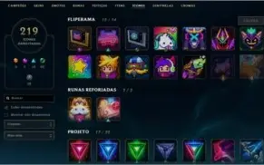 CONTA LEAGUE OF LEGENDS, 438 SKINS, PRATA 2, ALL CHAMPS