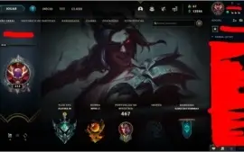 Conta League of Legends Platina 3 172 skins