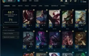 Conta League of Legends Platina 3 172 skins