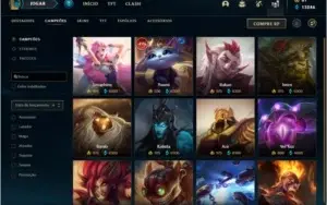 Conta League of Legends Platina 3 172 skins