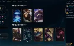 Conta Lv 63 Elo Plat4 +de 80 skins