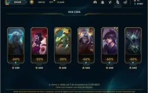 CONTA D4 - 228 SKINS - LEAGUE OF LEGENDS BR