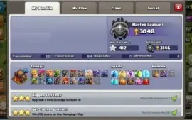 Vendo cv10 clash of clans