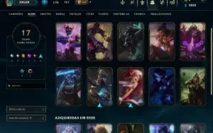 Conta Mestre LoL SoloQ | 17 Skins | Full Acesso