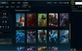 Conta League of Legends Level 44 Borda ouro Varios Champs!