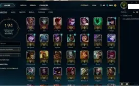 Conta League of Legends Level 44 Borda ouro Varios Champs!