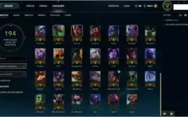 Conta League of Legends Level 44 Borda ouro Varios Champs!
