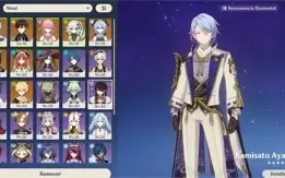 AYATO, TIGHNARI C1, NAHIDA, ZHONGLI, YAE, GANYU, NILOU, MONA