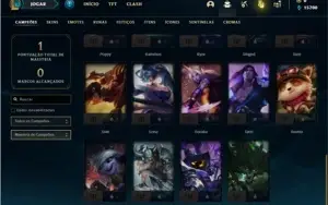 Conta Bronze 3 com 34 Champs e 11 Fragmentos de skins