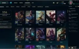 VENDO CONTA NO LOL LEVEL 151/ 83 SKINS/ BRONZE 3