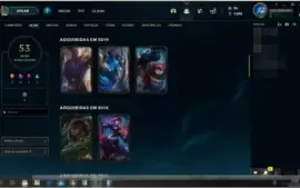 Conta LoL Ouro III