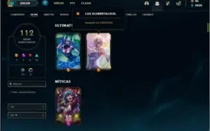 Conta ouro 3 MAIN AHRI com 98 champs e 112 skins