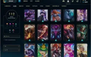 Conta ouro 3 MAIN AHRI com 98 champs e 112 skins
