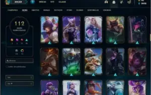 Conta ouro 3 MAIN AHRI com 98 champs e 112 skins