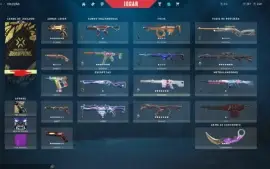 Conta de Valorant com muita skin