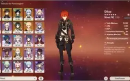 Conta Genshin Impact AR 55 - 7 personagens 5*