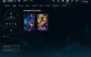Conta Platina 1 com 27 Champs e 2 Skins + 2 Fragmentos