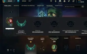 Conta Platina 1 com 27 Champs e 2 Skins + 2 Fragmentos