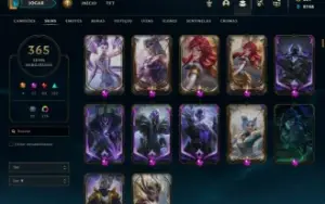 Conta LoL, Platina, Com 9 Skins Vitoriosa  Preço Negociável