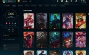 Conta LoL, Platina, Com 9 Skins Vitoriosa  Preço Negociável