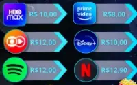 Contas/Paineis De Revenda + 217 Artes de Streaming!