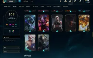 Conta prata 3 com 115 Champs e 109 Skins ( MAIN TOP / MID )