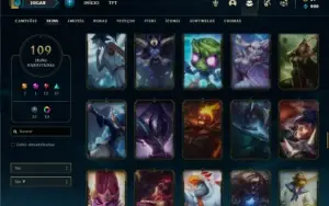 Conta prata 3 com 115 Champs e 109 Skins ( MAIN TOP / MID )