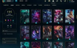 Conta ouro 2 com 140 Champs e 125 Skins ( MAIN JG )