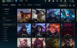 Conta ouro 2 com 140 Champs e 125 Skins ( MAIN JG )