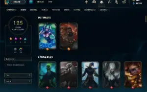 Conta ouro 2 com 140 Champs e 125 Skins ( MAIN JG )