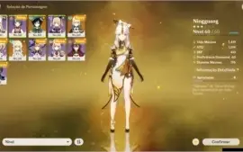 Conta com Venti, Jean e Outros, AR 34, 3000+ Gems