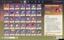 Conta com Venti, Jean e Outros, AR 34, 3000+ Gems