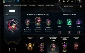 Conta ouro 1 com 743 skins e TODOS os champs