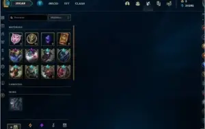 CONTA LEAGUE OF LEGENDS OURO 2 COM TODOS CAMPEÕS + 161 SKINS