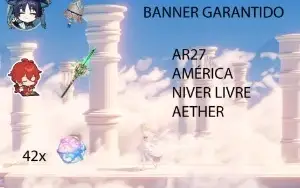 AR27-Scaramouche +Tulay+Diluc+Jade+42 tiros BANNER GARANTIDO