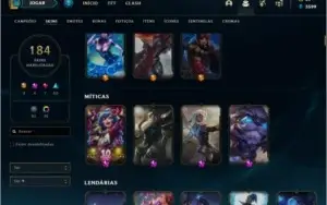 CONTA DE LOL MESTRE RARA
