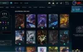 V> acc do lol de 2013, todos campeões, varias skins