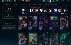 Unranked com 60 Champs e 18 Skins