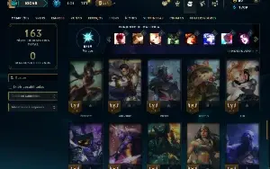 Unranked com 60 Champs e 18 Skins