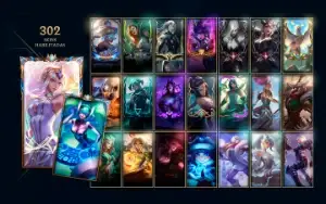Conta Lol 302 Skins (16 Mit. 26 Lend. 125 Epic) + Exclusivos