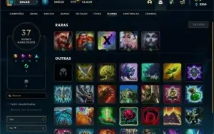 Conta ouro 4 com 23 Champs e 1 Skin + 9 Espolios
