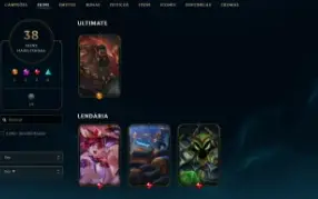 Conta League of Legends Full Acesso - 92 Champs e 38 Skins