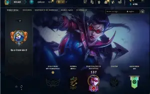 Conta lol unranked lvl 89 - 58 champs 23 skins