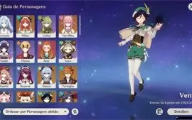 CONTA GENSHIN IMPACT VENTI+GANYU+CHILDE+KLEE+YAE MIKO+NILOU